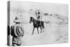 Mounted Turkish Officer Leaving Mosul, Mesopotamia, WWI, 1918-null-Stretched Canvas