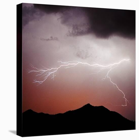 Mountian Lightning Sq-Douglas Taylor-Stretched Canvas