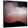 Mountian Lightning Sq-Douglas Taylor-Stretched Canvas