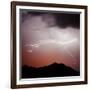 Mountian Lightning Sq-Douglas Taylor-Framed Photographic Print