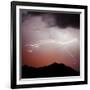 Mountian Lightning Sq-Douglas Taylor-Framed Photographic Print