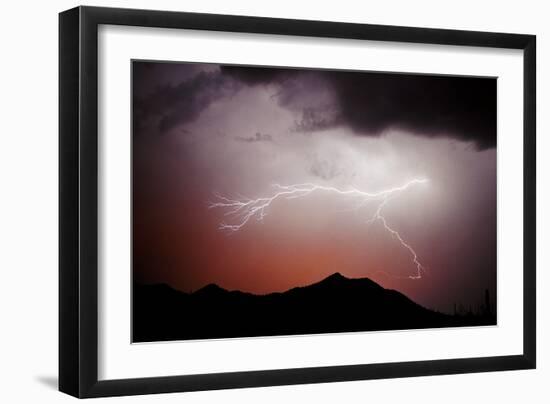 Mountian Lightning-Douglas Taylor-Framed Photographic Print