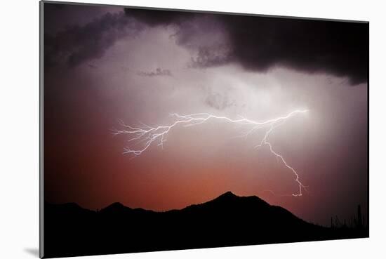 Mountian Lightning-Douglas Taylor-Mounted Photographic Print