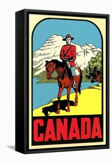 Mountie Decal-null-Framed Stretched Canvas
