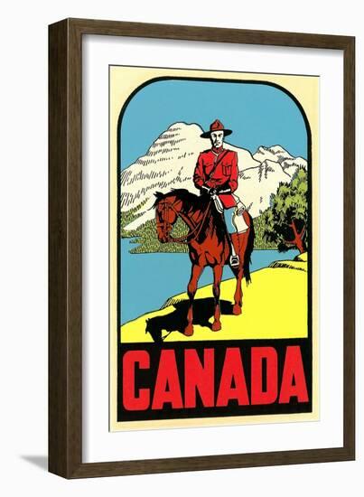 Mountie Decal-null-Framed Art Print