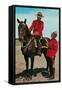 Mounties Talking-null-Framed Stretched Canvas