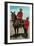 Mounties Talking-null-Framed Art Print