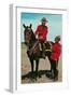 Mounties Talking-null-Framed Art Print