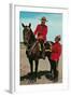 Mounties Talking-null-Framed Art Print