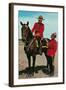 Mounties Talking-null-Framed Art Print