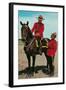 Mounties Talking-null-Framed Art Print