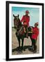 Mounties Talking-null-Framed Art Print