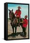 Mounties Talking-null-Framed Stretched Canvas