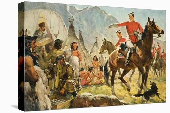 Mounties-James Edwin Mcconnell-Stretched Canvas