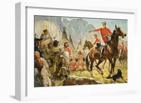 Mounties-James Edwin Mcconnell-Framed Giclee Print