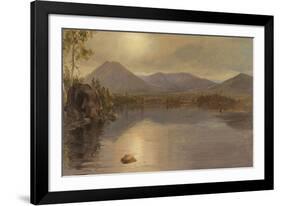 Mounts Katahdin and Turner from Lake Katahdin, Maine-Frederic Edwin Church-Framed Giclee Print