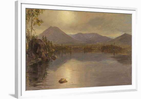 Mounts Katahdin and Turner from Lake Katahdin, Maine-Frederic Edwin Church-Framed Giclee Print