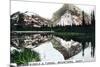 Mounts Rundle and Tunnel, Banff, Alberta, Canada, C1920S-null-Mounted Giclee Print