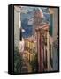 Moure Place, Old Town, Collioure, Roussillon, Cote Vermeille, France, Europe-Thouvenin Guy-Framed Stretched Canvas