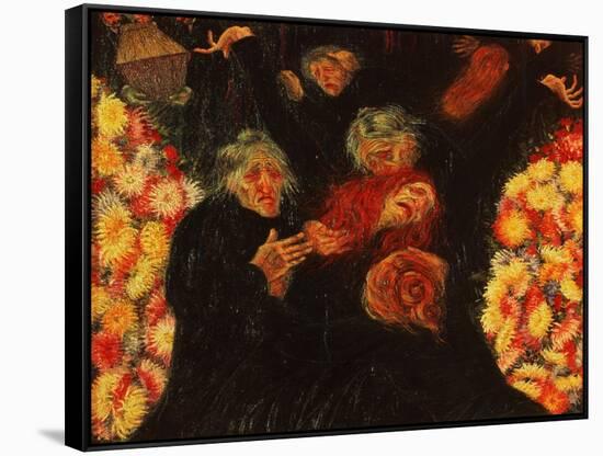 Mourning, 1910-Umberto Boccioni-Framed Stretched Canvas