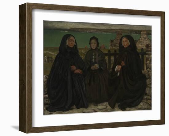 Mourning, Brittany (Oil on Canvas)-Charles Cottet-Framed Giclee Print