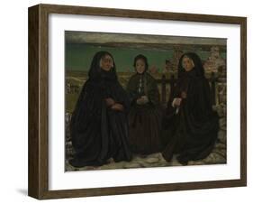 Mourning, Brittany (Oil on Canvas)-Charles Cottet-Framed Giclee Print