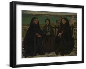 Mourning, Brittany (Oil on Canvas)-Charles Cottet-Framed Giclee Print