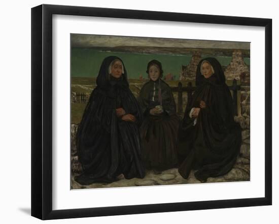Mourning, Brittany (Oil on Canvas)-Charles Cottet-Framed Giclee Print