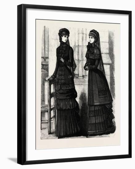 Mourning Toilettes, Fashion, 1882-null-Framed Giclee Print