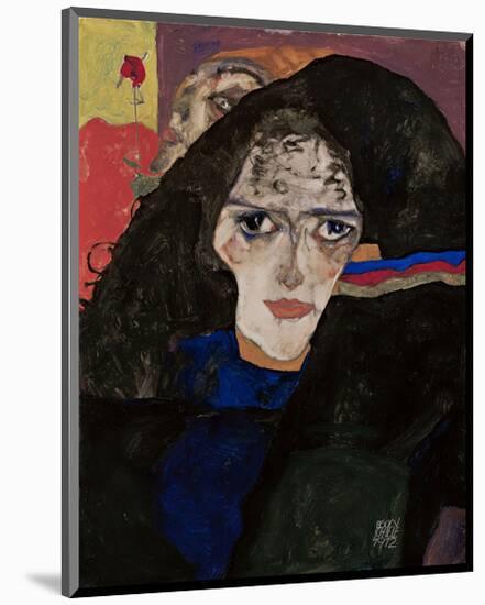 Mourning Woman-Egon Schiele-Mounted Art Print