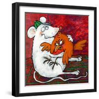 Mouse and Robin-Maylee Christie-Framed Giclee Print