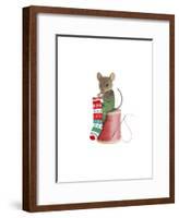 Mouse on Spool-J Hovenstine Studios-Framed Giclee Print