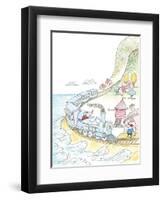 Mouse Train - Turtle-Marsha Winborn-Framed Giclee Print