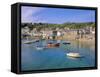 Mousehole, Cornwall, England, UK-Roy Rainford-Framed Stretched Canvas