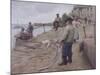 Mousehole Harbour, 1907-Harold Harvey-Mounted Giclee Print