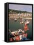 Mousehole Harbour, Cornwall, England, United Kingdom-John Miller-Framed Stretched Canvas