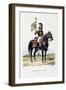 Mousquetaires Noirs, Standard Bearer, 1814-15-Eugene Titeux-Framed Giclee Print