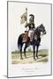 Mousquetaires Noirs, Standard Bearer, 1814-15-Eugene Titeux-Mounted Giclee Print