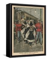 Moussa Ag Amastane Arriving in Paris-French School-Framed Stretched Canvas