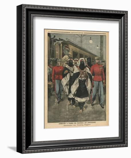 Moussa Ag Amastane Arriving in Paris-French School-Framed Giclee Print