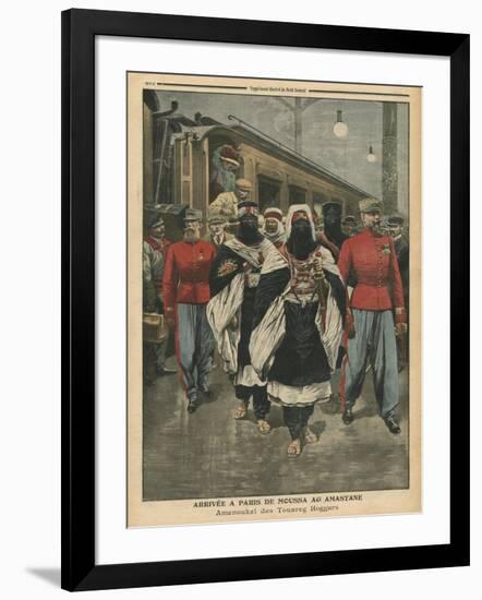 Moussa Ag Amastane Arriving in Paris-French School-Framed Giclee Print