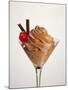 Mousse Au Chocolat with Chocolate Rolls and Cocktail Cherry-Brigitte Wegner-Mounted Photographic Print