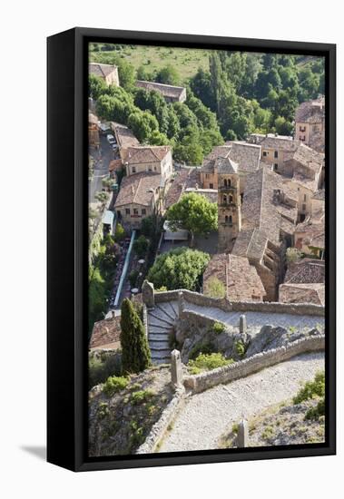 Moustiers Sainte Marie Village , Provence-ClickAlps-Framed Stretched Canvas