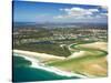 Mouth of Noosa River, Noosa Heads, Sunshine Coast, Queensland, Australia-David Wall-Stretched Canvas