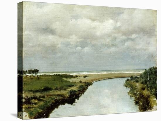 Mouth of Ombrone River-Tito Conti-Stretched Canvas