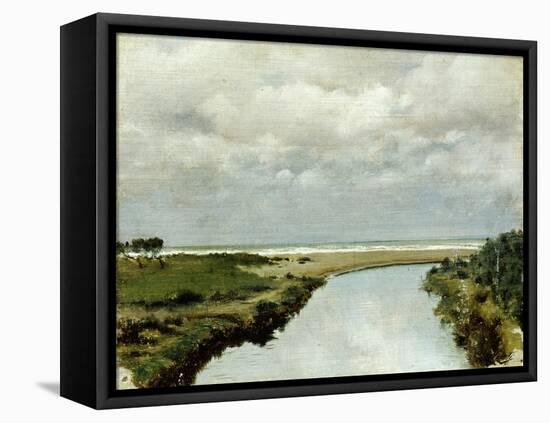Mouth of Ombrone River-Tito Conti-Framed Stretched Canvas
