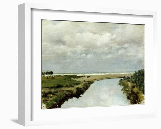 Mouth of Ombrone River-Tito Conti-Framed Giclee Print