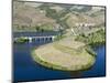 Mouth of Rio Tedo into river Douro. It is the wine growing area Alto Douro and listed as UNESCO Wor-Martin Zwick-Mounted Photographic Print