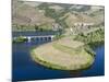 Mouth of Rio Tedo into river Douro. It is the wine growing area Alto Douro and listed as UNESCO Wor-Martin Zwick-Mounted Photographic Print