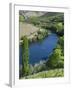 Mouth of Rio Tedo into river Douro. It is the wine growing area Alto Douro and listed as UNESCO Wor-Martin Zwick-Framed Photographic Print